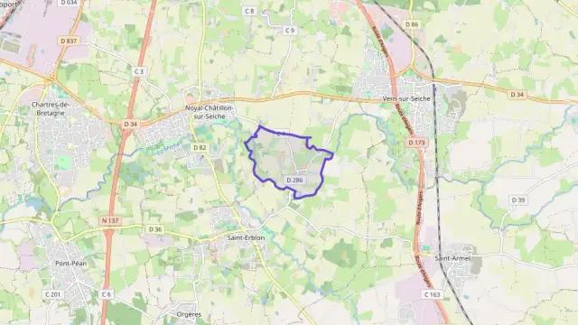 Maison 153 m² quatre pièces à vendre à Noyal-Châtillon-sur-Seiche