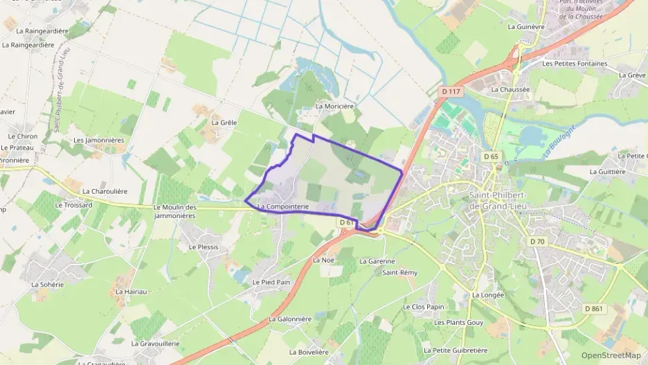 Maison 90 m² cinq pièces à vendre à Saint-Philbert-de-Grand-Lieu