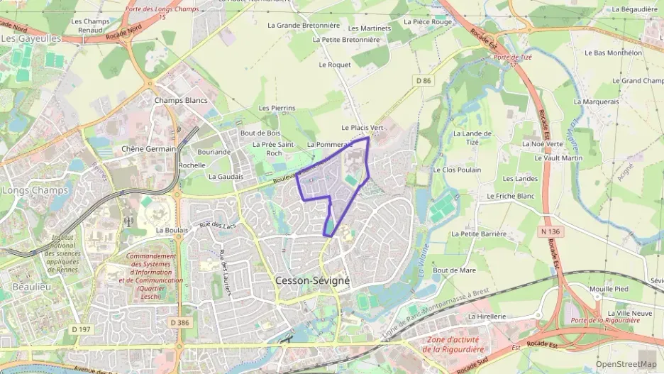 Maison 102 m² cinq pièces à vendre à Cesson-Sévigné