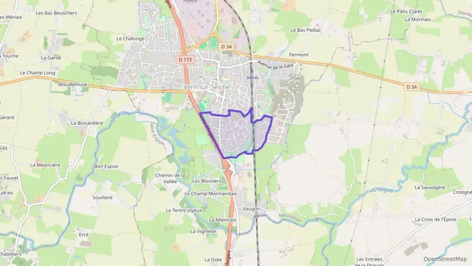 Maison 136 m² cinq pièces à vendre à Vern-sur-Seiche Maison 136 m² cinq pièces à vendre à Vern-sur-Seiche