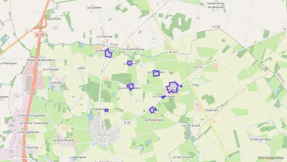 Maison 79 m² quatre pièces à vendre à Puceul Maison 79 m² quatre pièces à vendre à Puceul