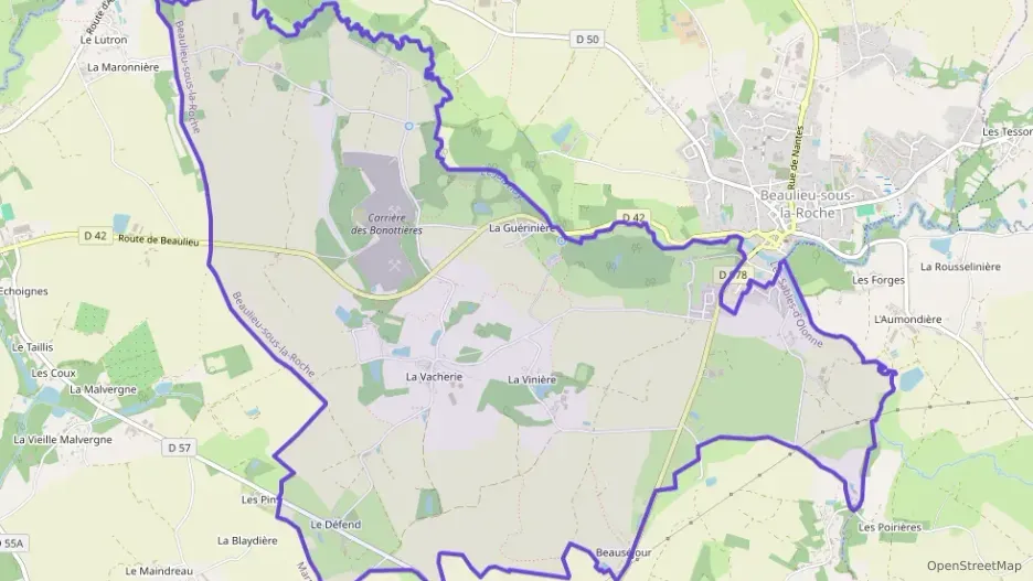 Maison 80 m² quatre pièces à vendre à Beaulieu-sous-la-Roche