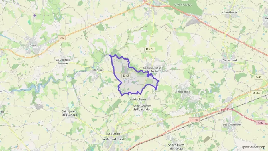 Maison 80 m² quatre pièces à vendre à Beaulieu-sous-la-Roche