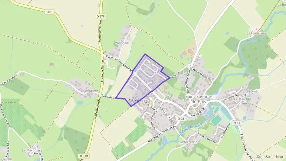 Maison 80 m² cinq pièces à vendre à Saint-Étienne-du-Bois
