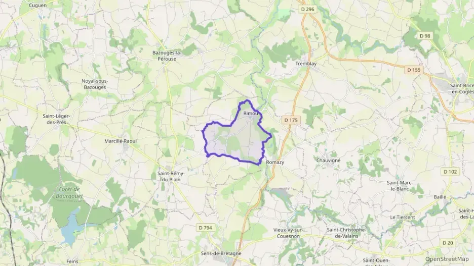 Maison 60 m² trois pièces à vendre à Rimou