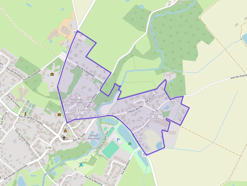 Maison 71 m² trois pièces à vendre à Saint-Étienne-du-Bois