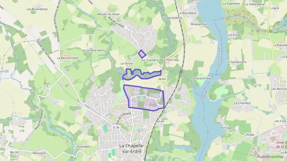 Maison 83 m² quatre pièces à vendre à La Chapelle-sur-Erdre