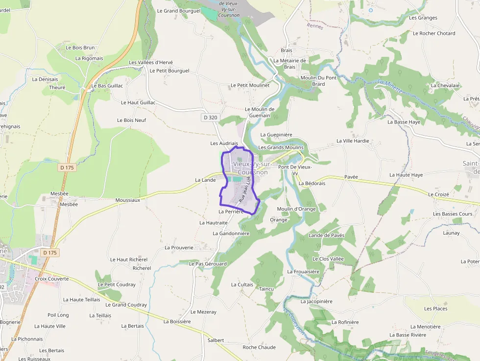 Maison 70 m² trois pièces à vendre à Vieux-Vy-sur-Couesnon