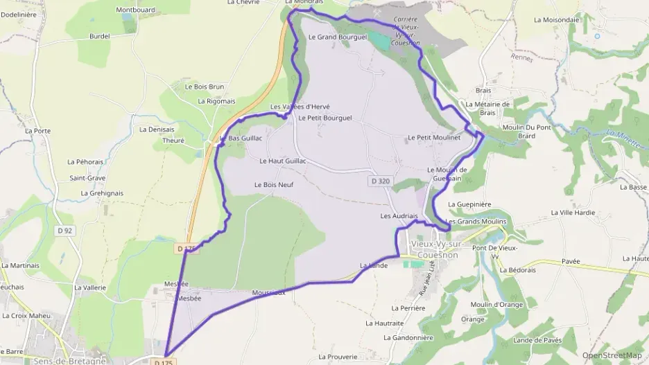 Maison 110 m² six pièces à vendre à Vieux-Vy-sur-Couesnon