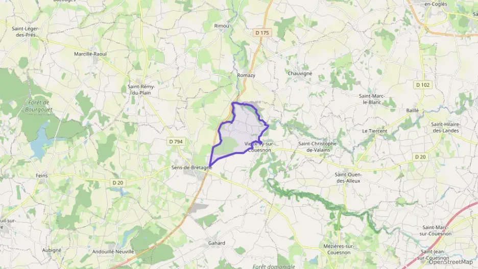 Maison 110 m² six pièces à vendre à Vieux-Vy-sur-Couesnon