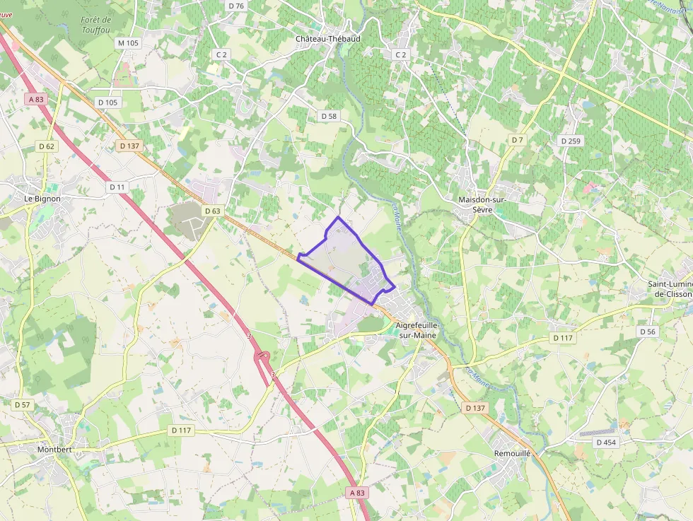 Maison 120 m² quatre pièces à vendre à Aigrefeuille-sur-Maine