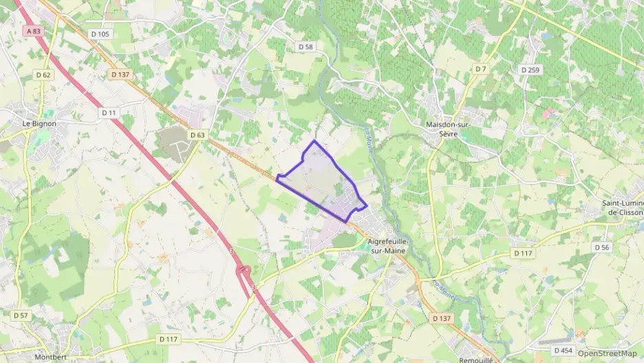 Maison 120 m² quatre pièces à vendre à Aigrefeuille-sur-Maine