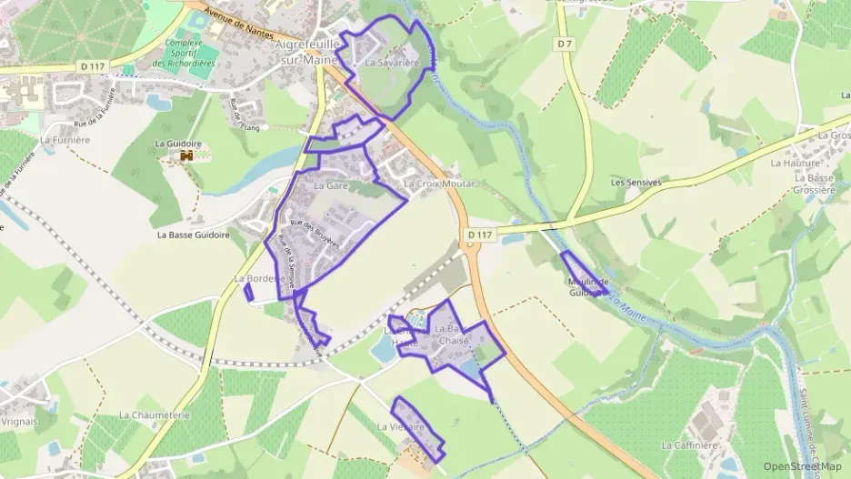 Maison 103 m² cinq pièces à vendre à Aigrefeuille-sur-Maine Maison 103 m² cinq pièces à vendre à Aigrefeuille-sur-Maine