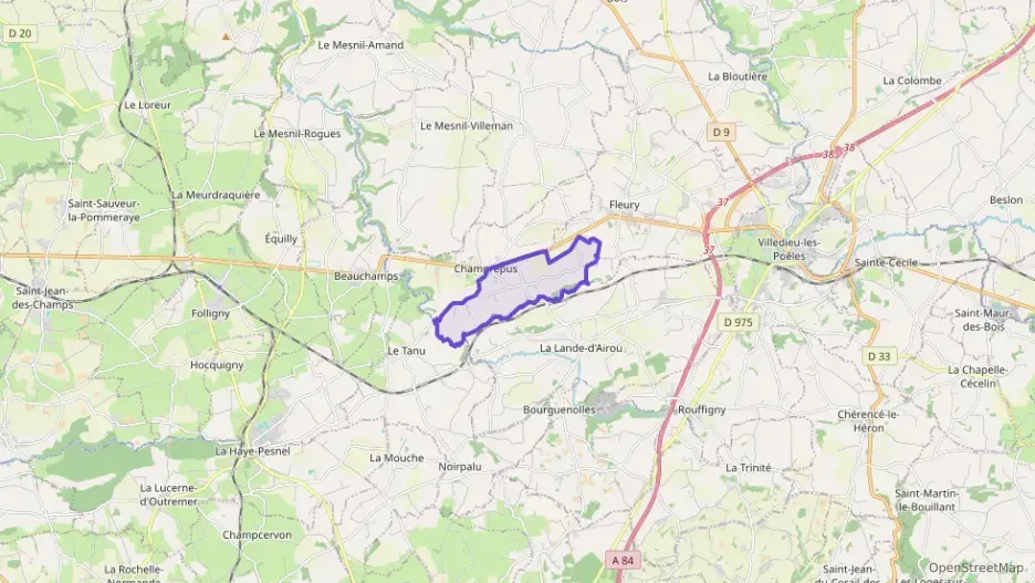 Maison 89 m² quatre pièces à vendre à Champrepus Maison 89 m² quatre pièces à vendre à Champrepus