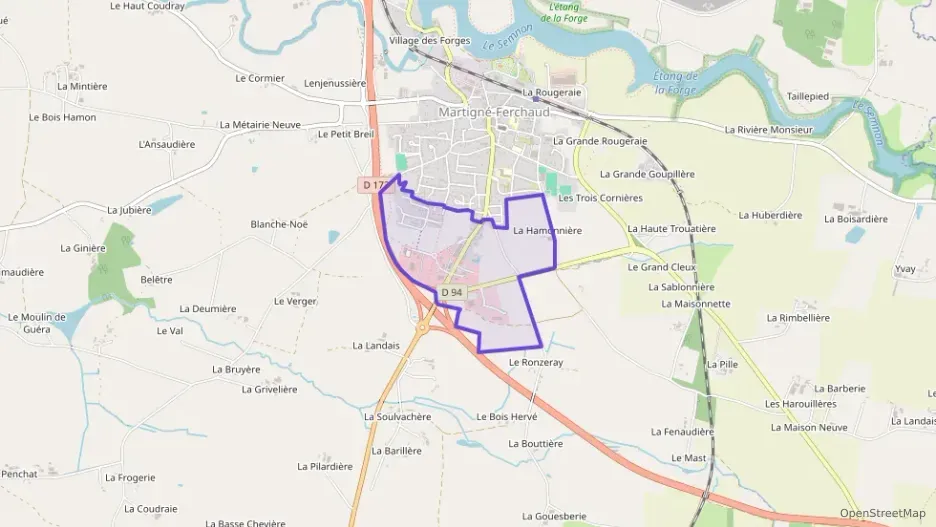 Maison 86 m² quatre pièces à vendre à Martigné-Ferchaud