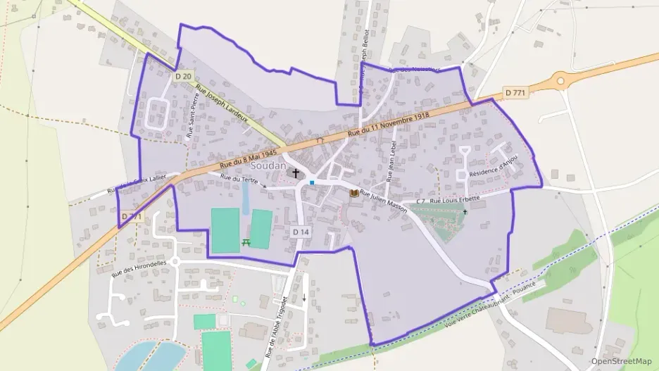 Maison 60 m² trois pièces à vendre à Soudan Maison 60 m² trois pièces à vendre à Soudan