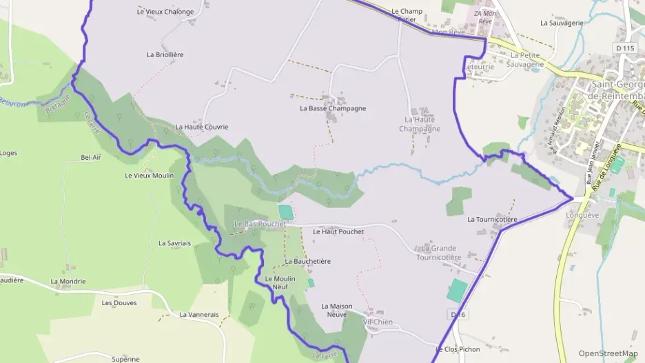 Maison 125 m² quatre pièces à vendre à Saint-Georges-de-Reintembault