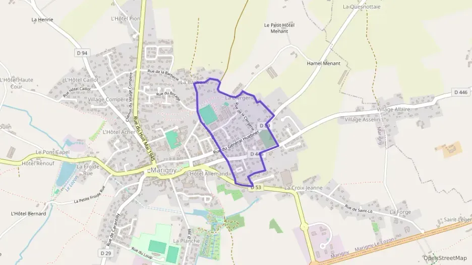 Maison 106 m² six pièces à vendre à Marigny-Le-Lozon