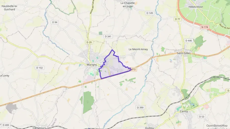 Maison 130 m² cinq pièces à vendre à Marigny-Le-Lozon