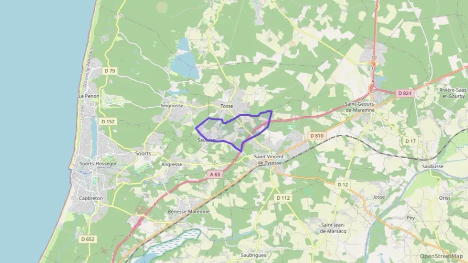 Maison 63 m² quatre pièces à vendre à Saubion Maison 63 m² quatre pièces à vendre à Saubion