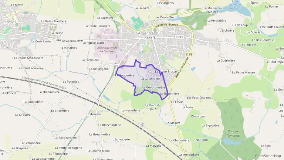 Maison 110 m² six pièces à vendre à Argentré-du-Plessis Maison 110 m² six pièces à vendre à Argentré-du-Plessis