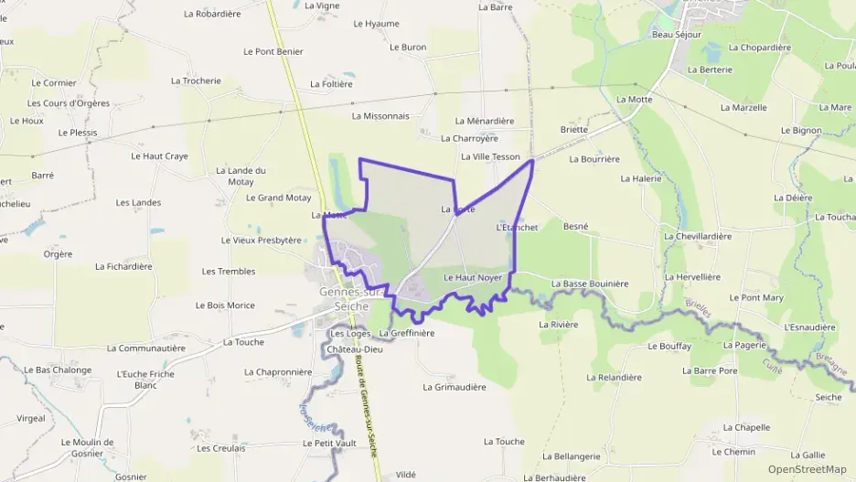 Maison 102 m² quatre pièces à vendre à Gennes-sur-Seiche Maison 102 m² quatre pièces à vendre à Gennes-sur-Seiche