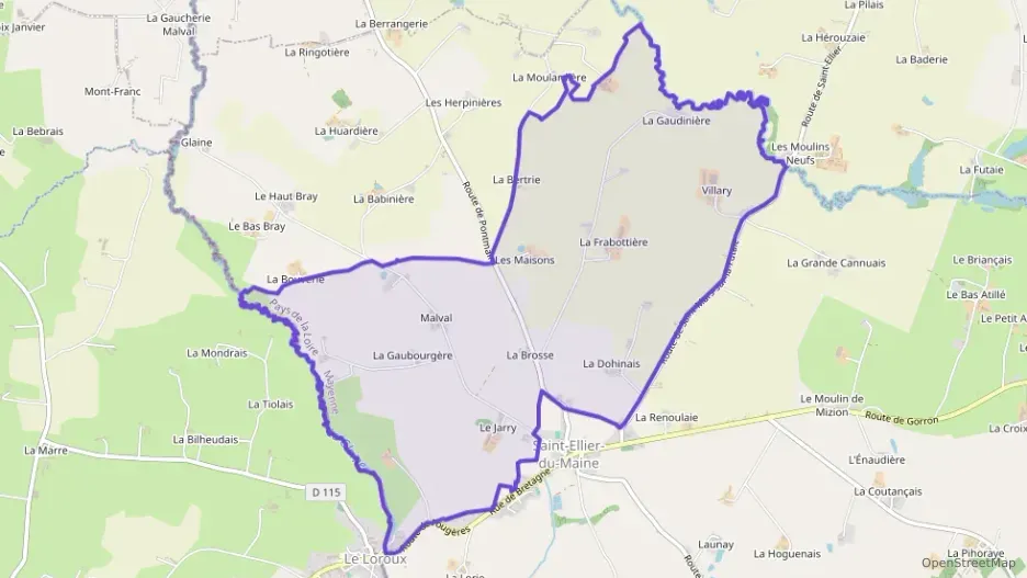 Maison 155 m² six pièces à vendre à Saint-Ellier-du-Maine