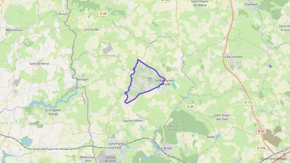 Maison 97 m² trois pièces à vendre à Le Bourgneuf-la-Forêt