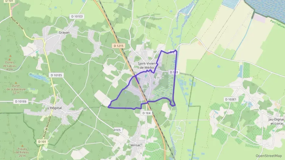 Maison 90 m² quatre pièces à vendre à Saint-Vivien-de-Médoc