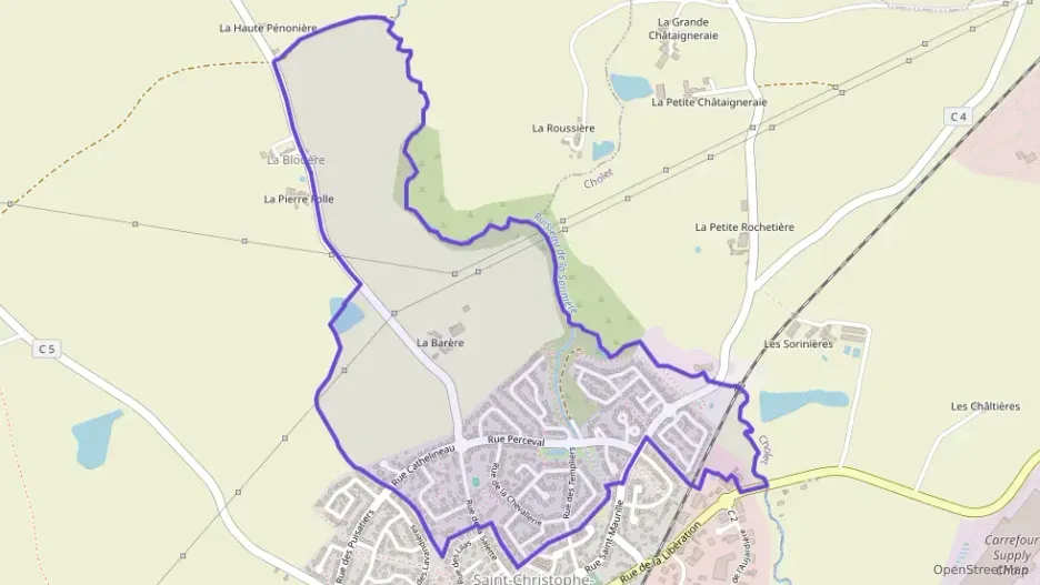 Maison 118 m² cinq pièces à vendre à Saint-Christophe-du-Bois