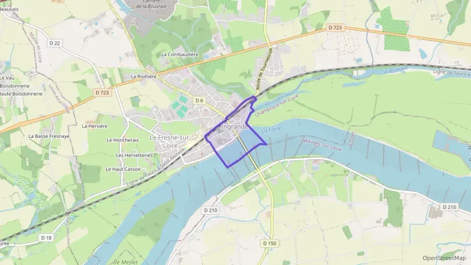 Maison 56 m² quatre pièces à vendre à Ingrandes-le-Fresne-sur-Loire