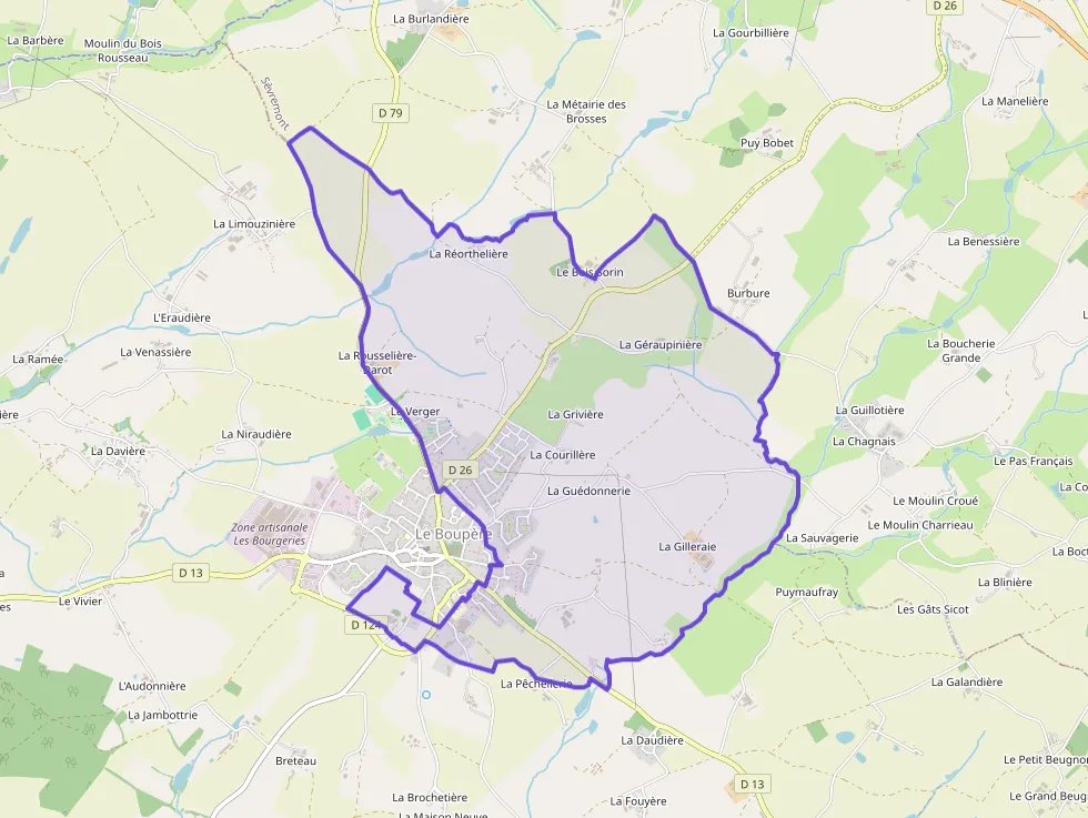 Maison 62 m² trois pièces à vendre à Le Boupère