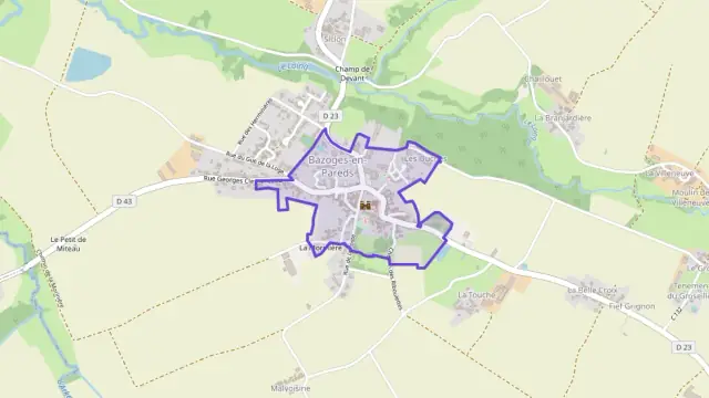 Maison 85 m² trois pièces à vendre à Bazoges-en-Pareds