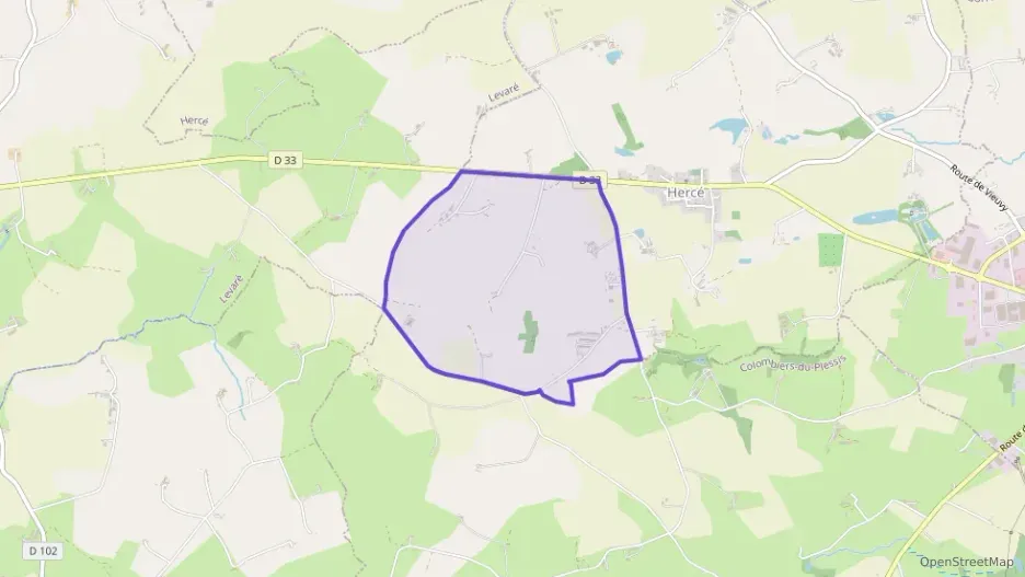 Maison 80 m² trois pièces à vendre à Hercé