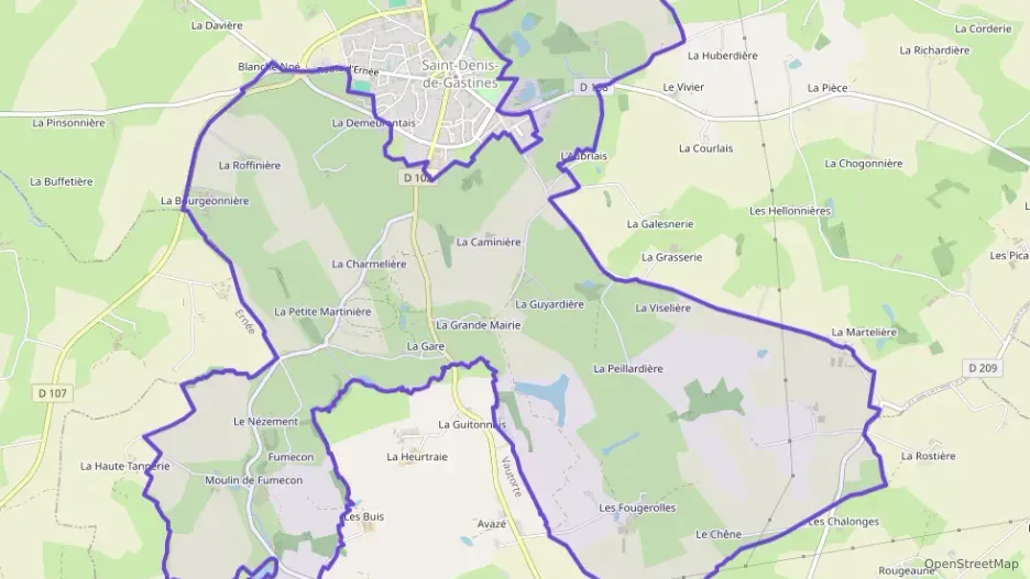 Maison 65 m² trois pièces à vendre à Saint-Denis-de-Gastines