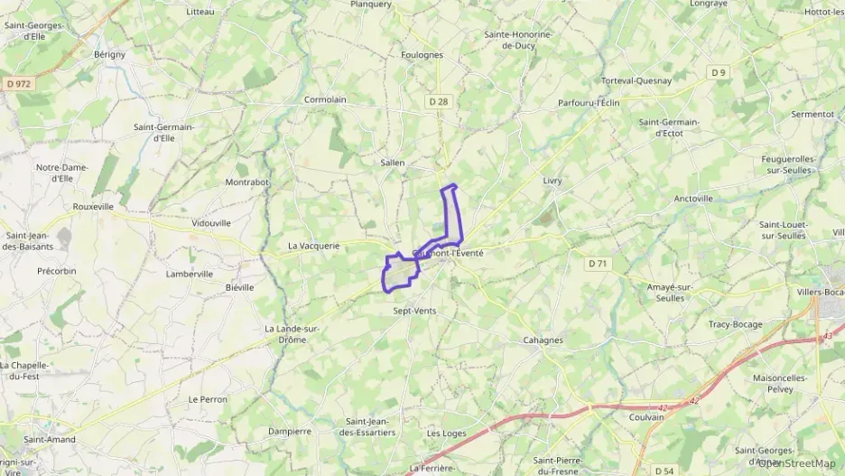 Maison 75 m² quatre pièces à vendre à Caumont-sur-Aure