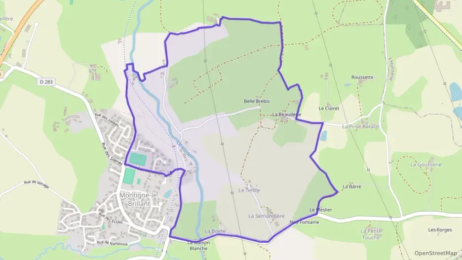 Maison 150 m² cinq pièces à vendre à Montigné-le-Brillant