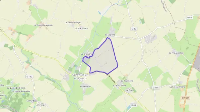 Maison 110 m² quatre pièces à vendre à SAINT-SULPICE-EN-PAREDS