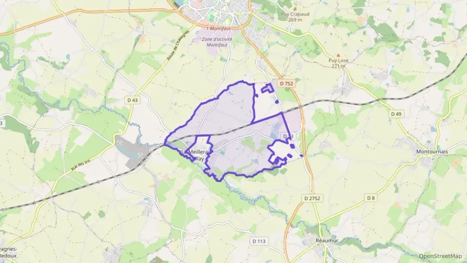 Maison 63 m² quatre pièces à vendre à La Meilleraie-Tillay