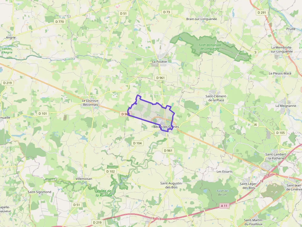 Maison 85 m² trois pièces à vendre à Bécon-les-Granits