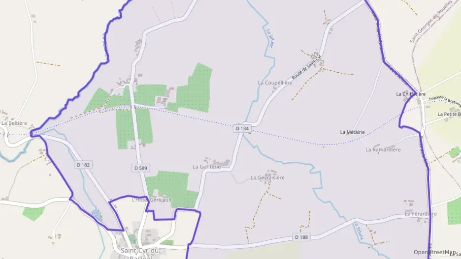 Maison 110 m² cinq pièces à vendre à Saint-Cyr-du-Bailleul