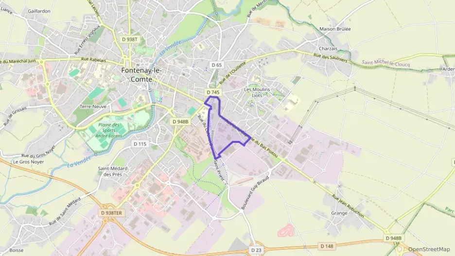 Maison 90 m² quatre pièces à vendre à Fontenay-le-Comte