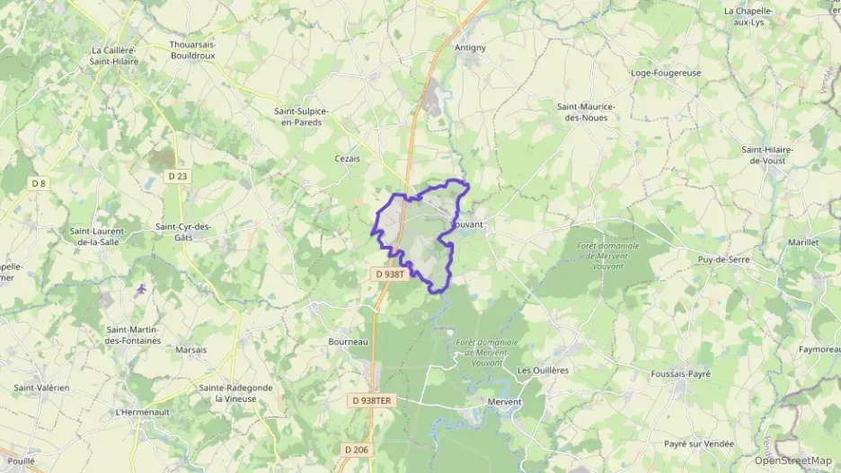 Maison 90 m² quatre pièces à vendre à Vouvant