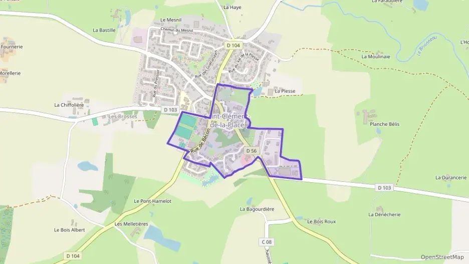 Maison 80 m² trois pièces à vendre à Saint-Clément-de-la-Place