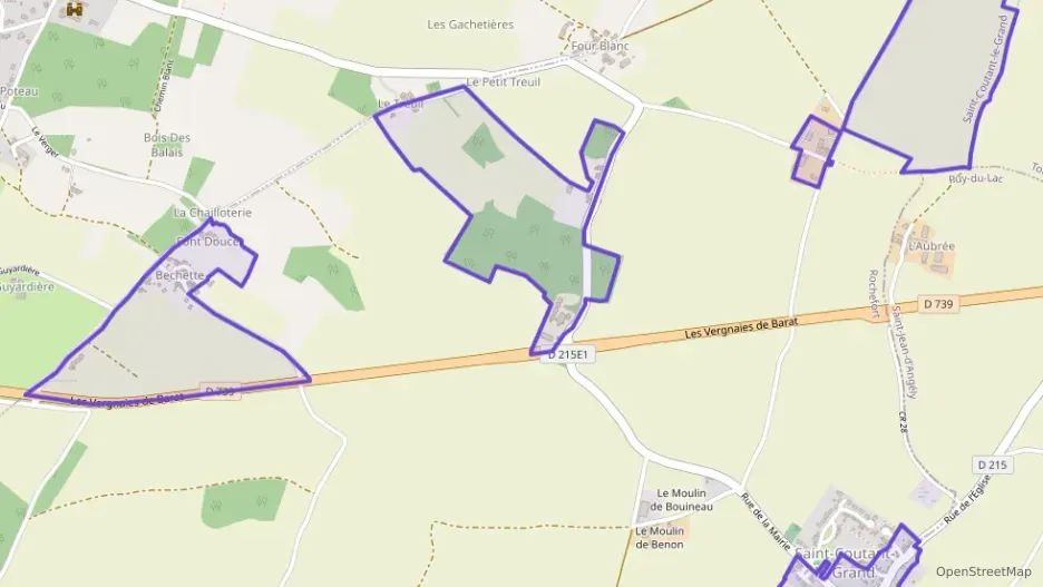 Maison 92 m² trois pièces à vendre à Saint-Coutant-le-Grand