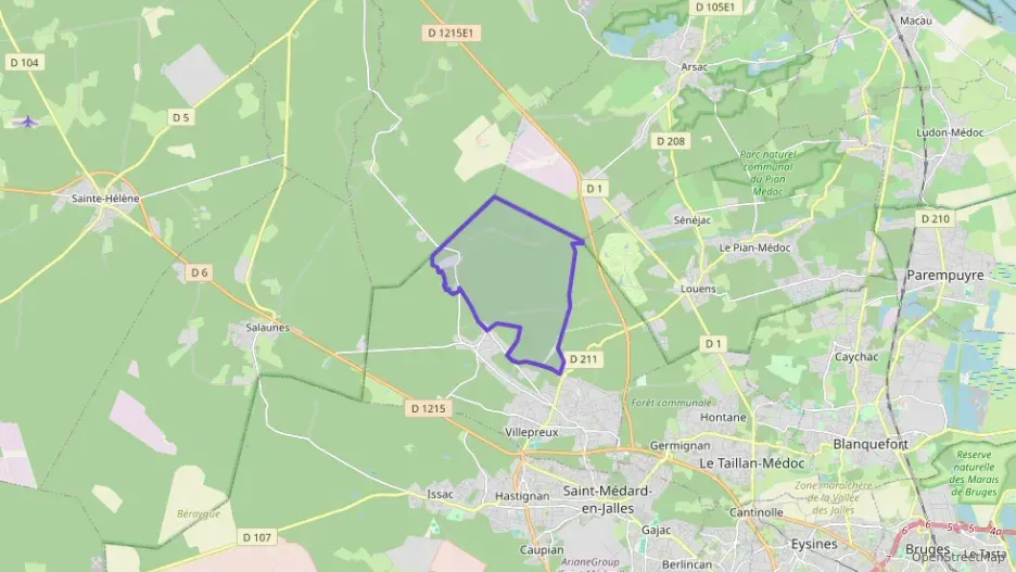 Maison 108 m² cinq pièces à vendre à Saint-Aubin-de-Médoc