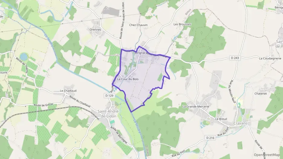 Maison 117 m² cinq pièces à vendre à Saint-André-de-Lidon