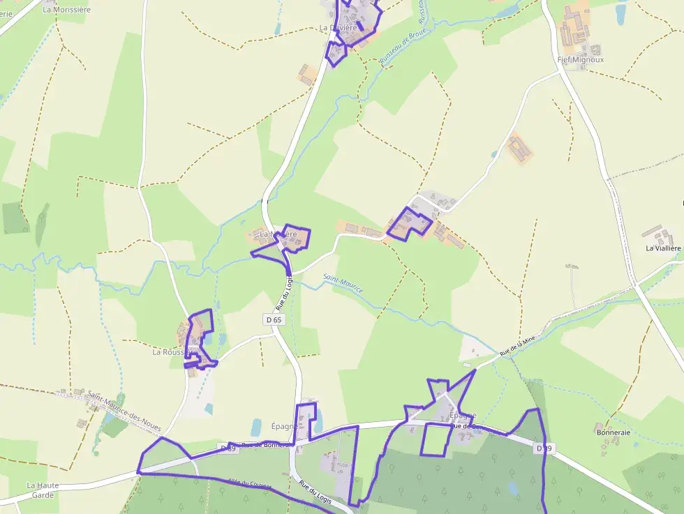 Maison 80 m² quatre pièces à vendre à Saint-Maurice-des-Noues