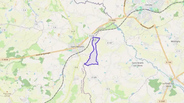 Maison 95 m² quatre pièces à vendre à Saint-André-sur-Sèvre