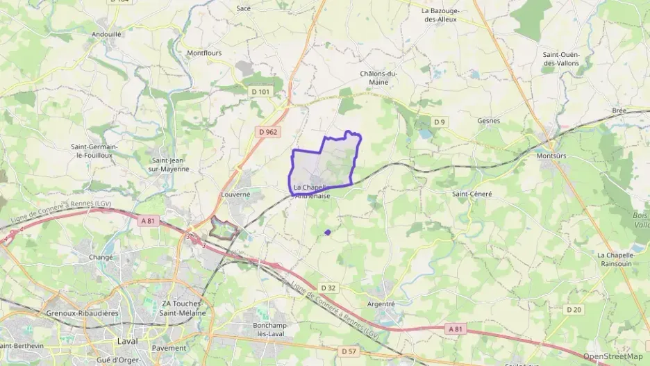 Maison 128 m² cinq pièces à vendre à La Chapelle-Anthenaise Maison 128 m² cinq pièces à vendre à La Chapelle-Anthenaise